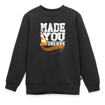 Hat dich dazu gebracht, Autocross Racing Cone - Ghetto auszuweichen - Kinder Premium Organic Sweatshirt - Schwarz - Vorne - AI Model Kid Female (0cm)