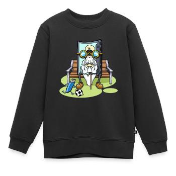 80er 90er Jahre Kassette Musik Sitzen Kassette Kassette - Kinder Premium Organic Sweatshirt - Schwarz - Vorne - AI Model Kid Female (0cm)