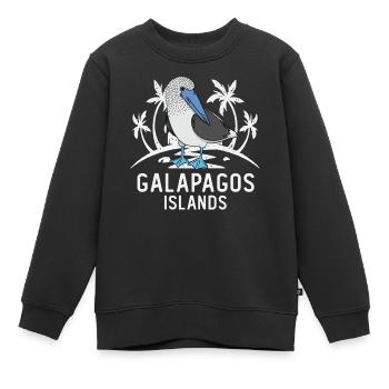 Boobies Seabirds Blue Foot Booby Bird - Sweat Premium enfant bio - noir - Devant - AI Model Kid Female (0cm)