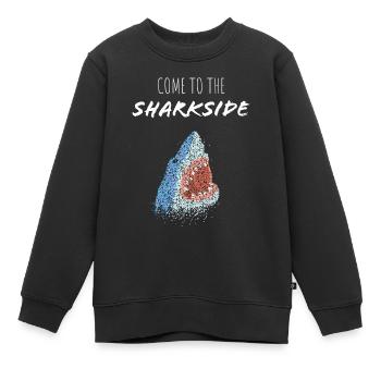 Grosser Weisser Hai Haifisch Wale Shark - Kinder Premium Organic Sweatshirt - Schwarz - Vorne - AI Model Kid Female (0cm)