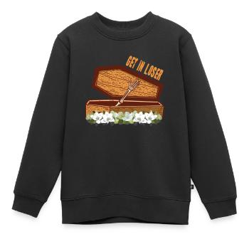 Get In Loser Sarg Halloween - Kinder Premium Organic Sweatshirt - Schwarz - Vorne - AI Model Kid Female (0cm)