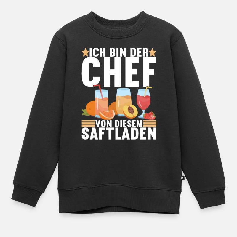 Abteilungsleiter Chef - Kinder Premium Organic Sweatshirt - Schwarz