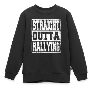 Rallye Spruch lustig - Kinder Premium Organic Sweatshirt - Schwarz - Vorne - AI Model Kid Female (0cm)