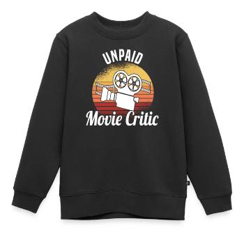 Critique de film Critique de film Long métrage - Sweat Premium enfant bio - noir - Devant - AI Model Kid Female (0cm)
