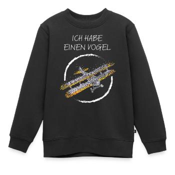 Modellflieger Modellbau Modellbauer - Kinder Premium Organic Sweatshirt - Schwarz - Vorne - AI Model Kid Female (0cm)