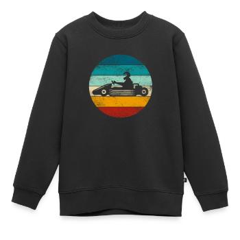 GoKart - Kartsport - Kart - Go Kart - Kinder Premium Organic Sweatshirt - Schwarz - Vorne - AI Model Kid Female (0cm)