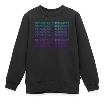 Physiothérapeute Physiothérapie Rétro - Sweat Premium enfant bio - noir - Devant - AI Model Kid Female (0cm)
