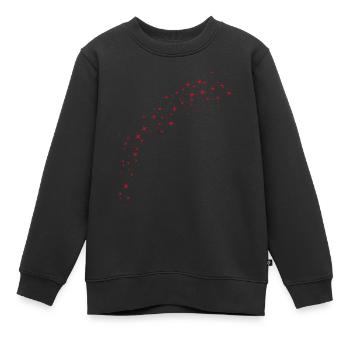Perfect Red Star Arc - Kids Premium Organic Sweatshirt - black - Front - AI Model Kid Female (0cm)