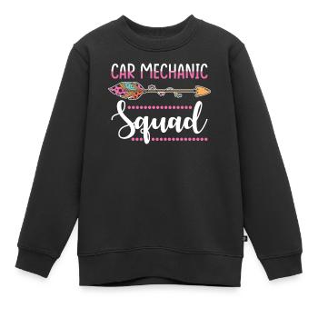 Groupe de mécaniciens automobiles - Sweat Premium enfant bio - noir - Devant - AI Model Kid Female (0cm)