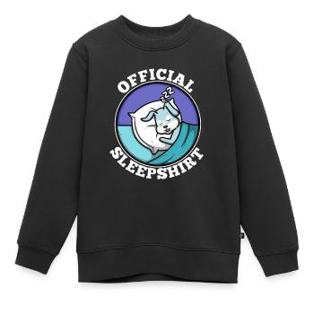 Official sleepshirt hase - Kinder Premium Organic Sweatshirt - Schwarz - Vorne - AI Model Kid Female (0cm)