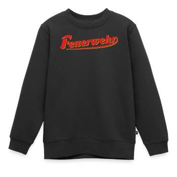 FEUERWEHR - Kinder Premium Organic Sweatshirt - Schwarz - Vorne - AI Model Kid Female (0cm)