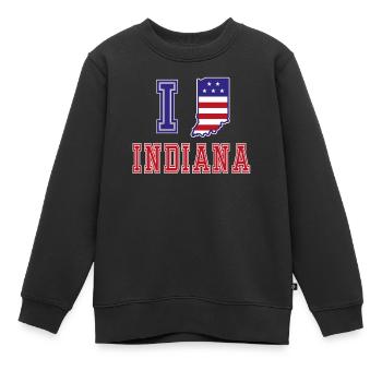 Indiana USA J’adore Albama - Sweat Premium enfant bio - noir - Devant - AI Model Kid Female (0cm)