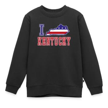 Kentucky USA I love Albama - Kinder Premium Organic Sweatshirt - Schwarz - Vorne - AI Model Kid Female (0cm)