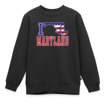 Maryland USA J’adore Albama - Sweat Premium enfant bio - noir - Devant - AI Model Kid Female (0cm)