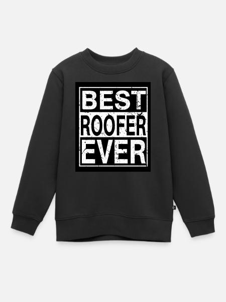 Dachdecker Bester Dachdecker - Kinder Premium Organic Sweatshirt - Schwarz