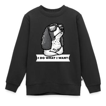 Deutsch Springer Spaniel Chien - Sweat Premium enfant bio - noir - Devant - AI Model Kid Female (0cm)