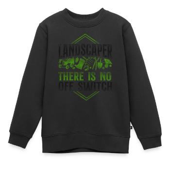 Paysagiste Aménagement Paysager - Sweat Premium enfant bio - noir - Devant - AI Model Kid Female (0cm)