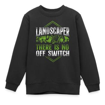 Paysagiste Aménagement Paysager - Sweat Premium enfant bio - noir - Devant - AI Model Kid Female (0cm)