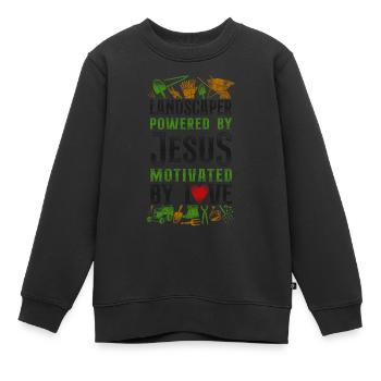 Paysagiste Aménagement Paysager - Sweat Premium enfant bio - noir - Devant - AI Model Kid Female (0cm)