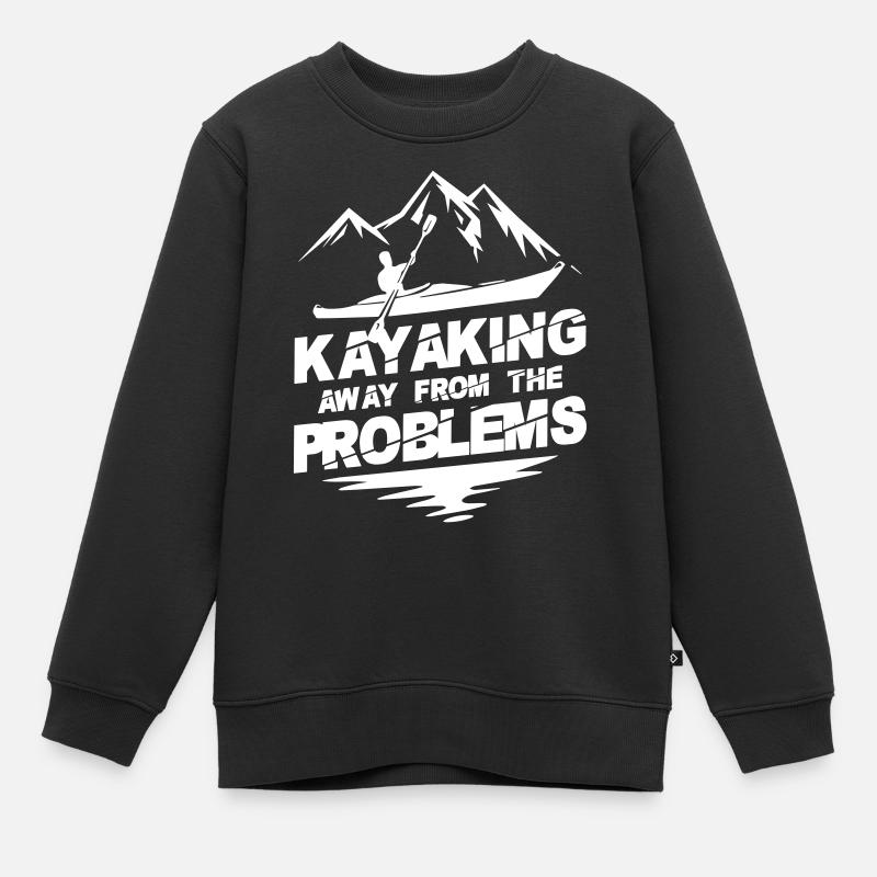 Away From The Problem - Kids Premium Organic Sweatshirt - black