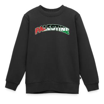 Palästina Geschenk Free Palestine Gaza Streifen - Kinder Premium Organic Sweatshirt - Schwarz - Vorne - AI Model Kid Female (0cm)