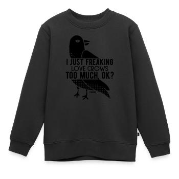 Ornithologe Vogelkunde - Kinder Premium Organic Sweatshirt - Schwarz - Vorne - AI Model Kid Female (0cm)