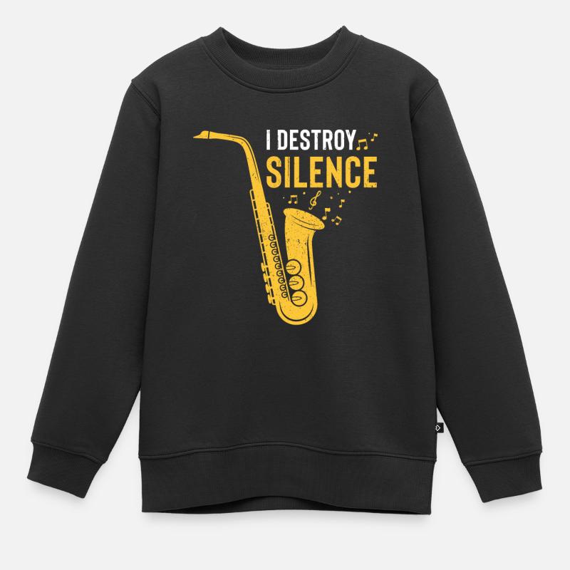 Jazz - Kids Premium Organic Sweatshirt - black