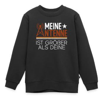 Meine Antenne Ist Größer Als Deine - Amateurfunk - Kinder Premium Organic Sweatshirt - Schwarz - Vorne - AI Model Kid Female (0cm)