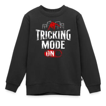 Parkour Free Running Traceur - Sweat Premium enfant bio - noir - Devant - AI Model Kid Female (0cm)