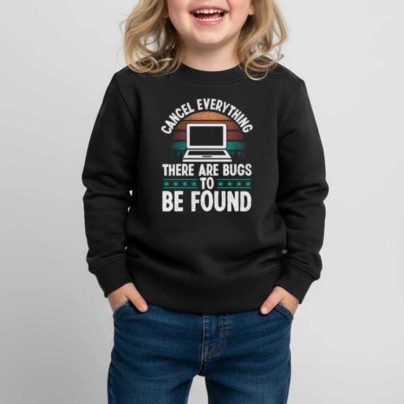 Quality Assurance Vintage Bugs Code Testing QA Kinder Premium Organic Sweatshirt