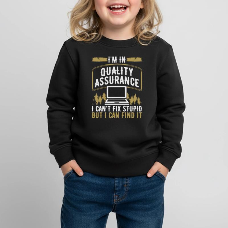 Quality Assurance Testing QA Engineering Code Test Kinder Premium Organic Sweatshirt