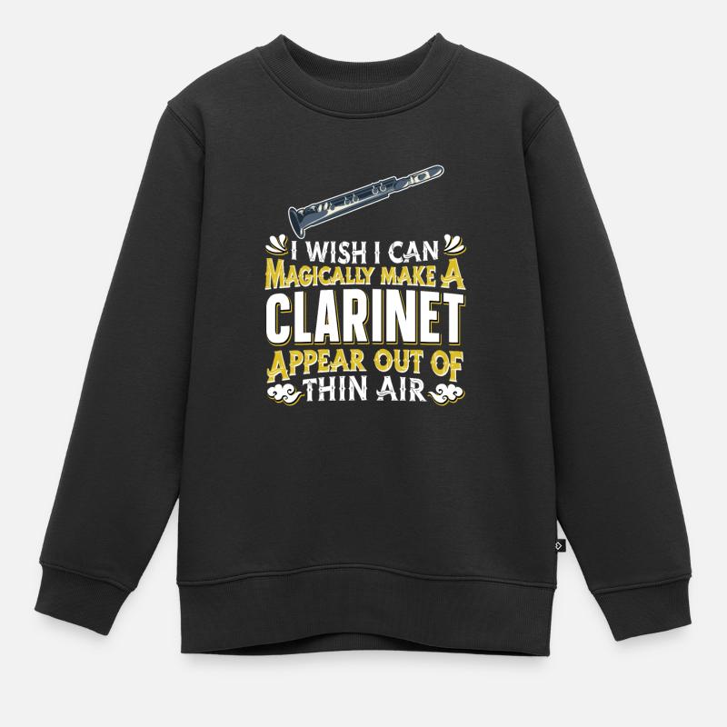 Clarinette Clarinette Clarinette - Sweat Premium enfant bio - noir