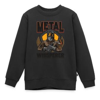 Schweißgerät aus Metall - Kinder Premium Organic Sweatshirt - Schwarz - Vorne - AI Model Kid Female (0cm)