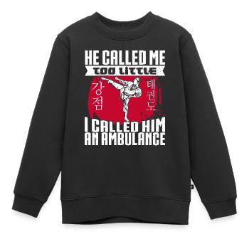 TKD Korean Martial Arts Tae Kwon - Kinder Premium Organic Sweatshirt - Schwarz - Vorne - AI Model Kid Female (0cm)