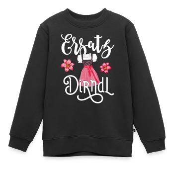Dirndl Trachtenshirt Damen Outfit - Kinder Premium Organic Sweatshirt - Schwarz - Vorne - AI Model Kid Female (0cm)