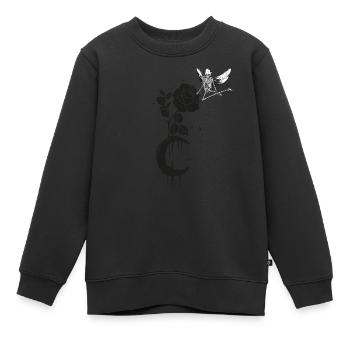 Occult Moonrose Witchcraft Witch Skeleton Occult - Sweat Premium enfant bio - noir - Devant - AI Model Kid Female (0cm)