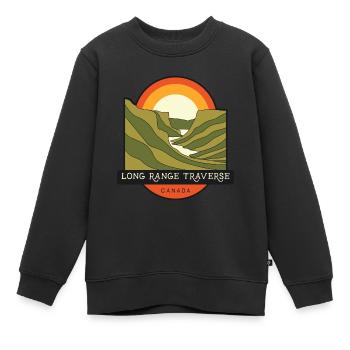 Long Range Traverse – Kanada - Kinder Premium Organic Sweatshirt - Schwarz - Vorne - AI Model Kid Female (0cm)