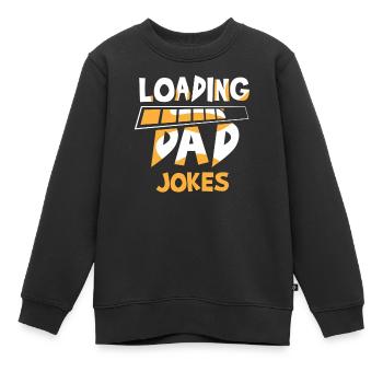 Papa Witz Dad Joke Vater Jokes - Kinder Premium Organic Sweatshirt - Schwarz - Vorne - AI Model Kid Female (0cm)