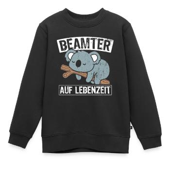Beamter auf Lebenszeit - Beamter Amt Beamtin Gesch - Kinder Premium Organic Sweatshirt - Schwarz - Vorne - AI Model Kid Female (0cm)