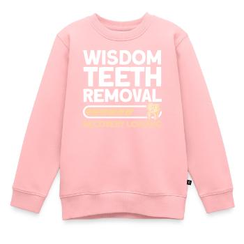 Weisheitszähne Weisheitszahn Patient Zahnarzt - Kinder Premium Organic Sweatshirt - Rosa - Vorne - AI Model Kid Female (0cm)