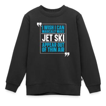 Jetski Jet Ski Motorschlitten - Kinder Premium Organic Sweatshirt - Schwarz - Vorne - AI Model Kid Female (0cm)