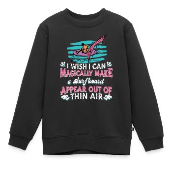 Windsurfing Windsurfen - Kinder Premium Organic Sweatshirt - Schwarz - Vorne - AI Model Kid Female (0cm)