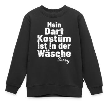lustiges Dart Kostüm - Kinder Premium Organic Sweatshirt - Schwarz - Vorne - AI Model Kid Female (0cm)