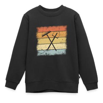 Gärtner Geschenk - Kinder Premium Organic Sweatshirt - Schwarz - Vorne - AI Model Kid Female (0cm)