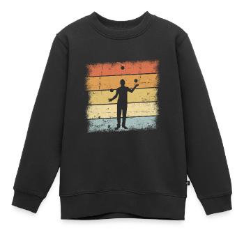 Tenue de jongleur - Sweat Premium enfant bio - noir - Devant - AI Model Kid Female (0cm)