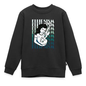 Ellipsismus Frau Pfanne Ellipsismus Frau Pfanne Ge - Kinder Premium Organic Sweatshirt - Schwarz - Vorne - AI Model Kid Female (0cm)
