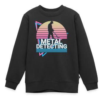 Détection de métaux Détecteur de métaux Détecteurs de métaux Ge - Sweat Premium enfant bio - noir - Devant - AI Model Kid Female (0cm)