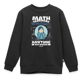 Mathematik - Kinder Premium Organic Sweatshirt - Schwarz - Vorne - AI Model Kid Female (0cm)