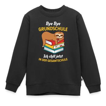 Grundschulabschluss Gesamtschule 5. Klasse - Kinder Premium Organic Sweatshirt - Schwarz - Vorne - AI Model Kid Female (0cm)