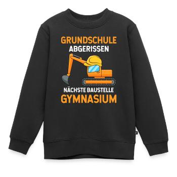 Grundschulabschluss Gymnasium Einschulung 5.Klasse - Kinder Premium Organic Sweatshirt - Schwarz - Vorne - AI Model Kid Female (0cm)